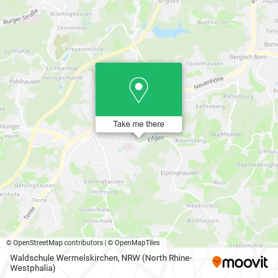 Карта Waldschule Wermelskirchen