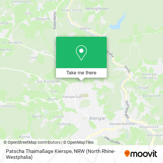 Карта Patscha Thaimaßage Kierspe