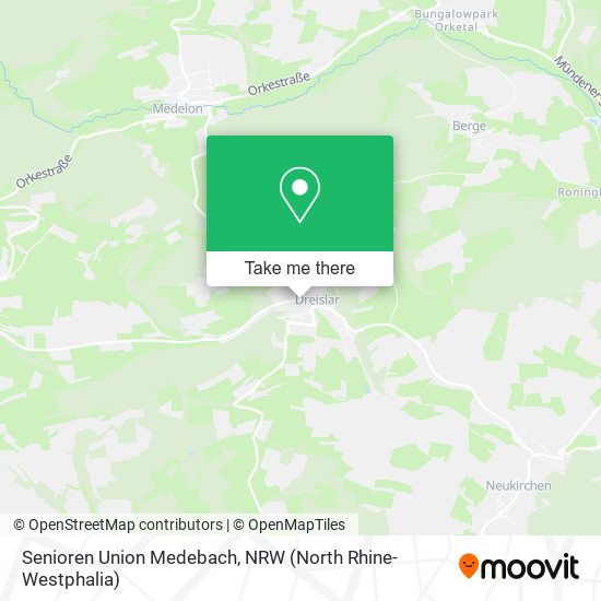 Senioren Union Medebach map