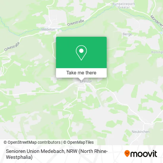 Карта Senioren Union Medebach