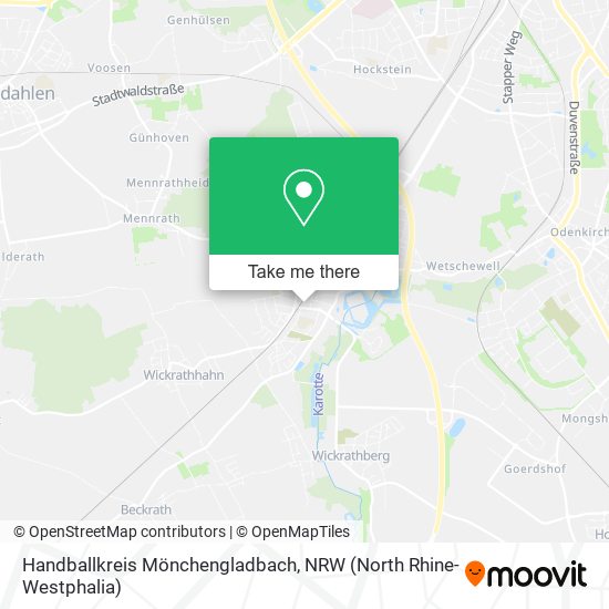 Handballkreis Mönchengladbach map