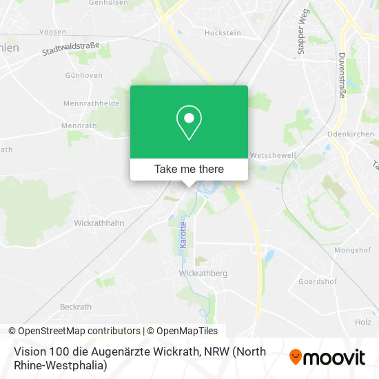 Карта Vision 100 die Augenärzte Wickrath