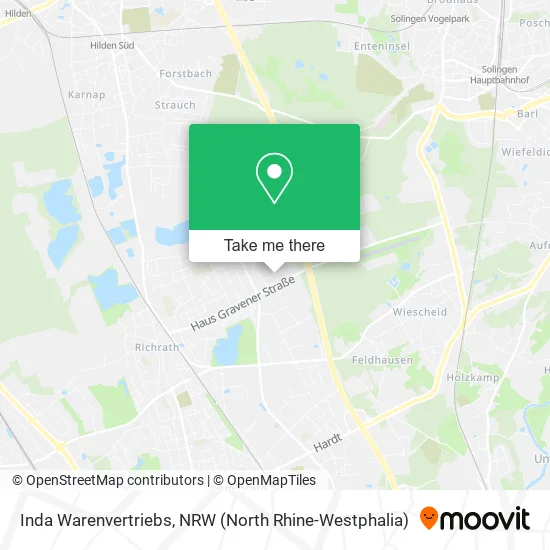 Карта Inda Warenvertriebs
