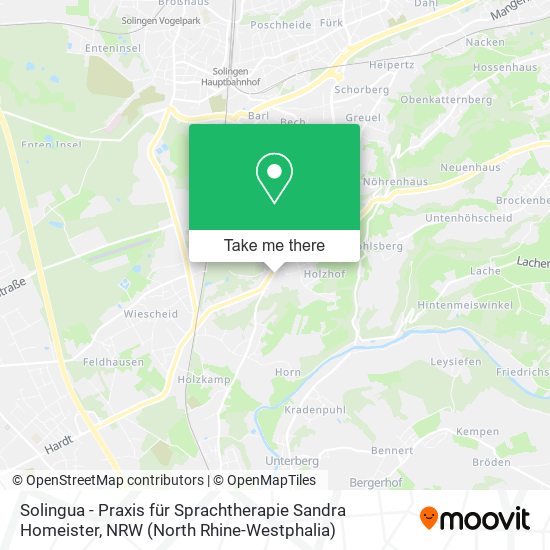 Карта Solingua - Praxis für Sprachtherapie Sandra Homeister