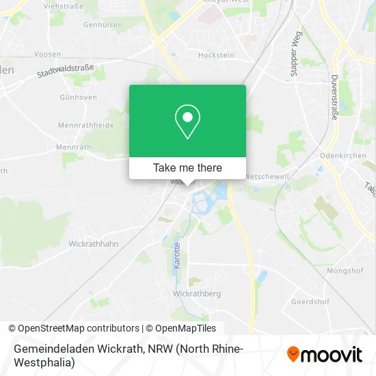 Карта Gemeindeladen Wickrath