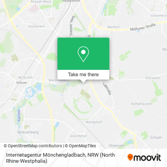 Карта Internetagentur Mönchengladbach