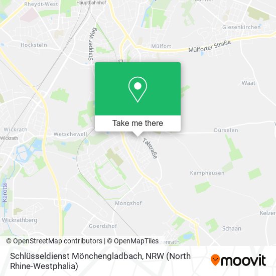 Schlüsseldienst Mönchengladbach map