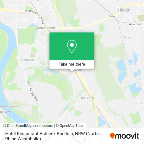 Hotel Restaurant Achteck Bandolo map