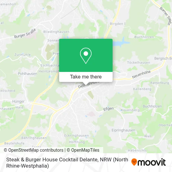 Steak & Burger House Cocktail Delante map