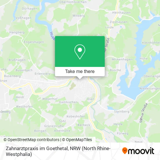Карта Zahnarztpraxis im Goethetal