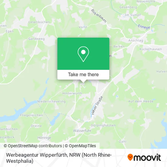 Werbeagentur Wipperfürth map