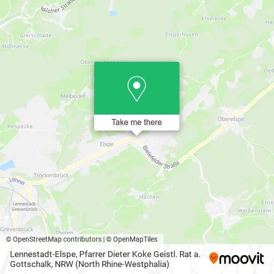 Карта Lennestadt-Elspe, Pfarrer Dieter Koke Geistl. Rat a. Gottschalk