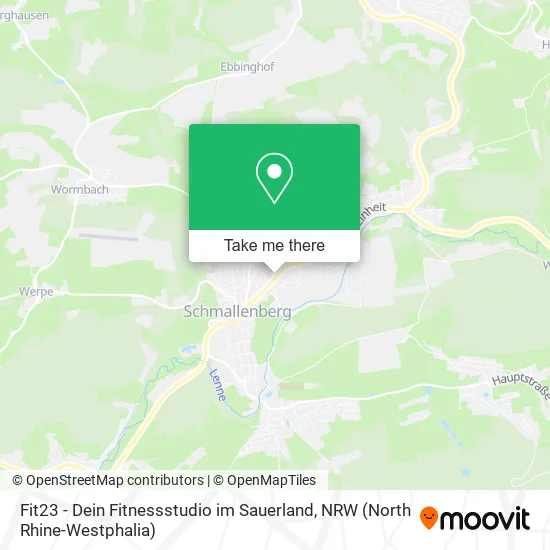 Карта Fit23 - Dein Fitnessstudio im Sauerland