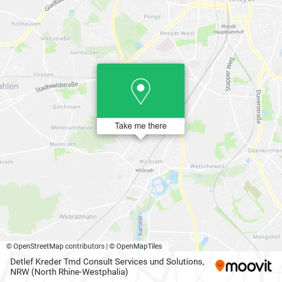 Карта Detlef Kreder Tmd Consult Services und Solutions