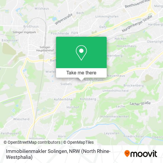 Immobilienmakler Solingen map