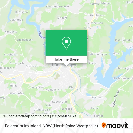 Карта Reisebüro im Island