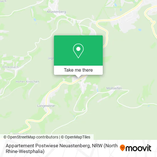 Карта Appartement Postwiese Neuastenberg