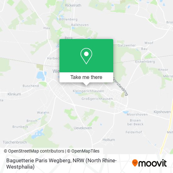 Baguetterie Paris Wegberg map