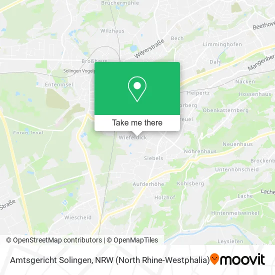 Карта Amtsgericht Solingen