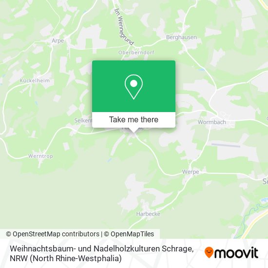 Weihnachtsbaum- und Nadelholzkulturen Schrage map