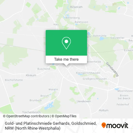 Карта Gold- und Platinschmiede Gerhards, Goldschmied