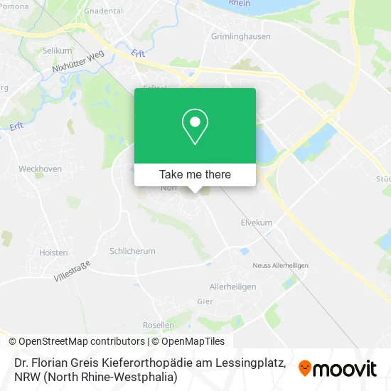Карта Dr. Florian Greis Kieferorthopädie am Lessingplatz