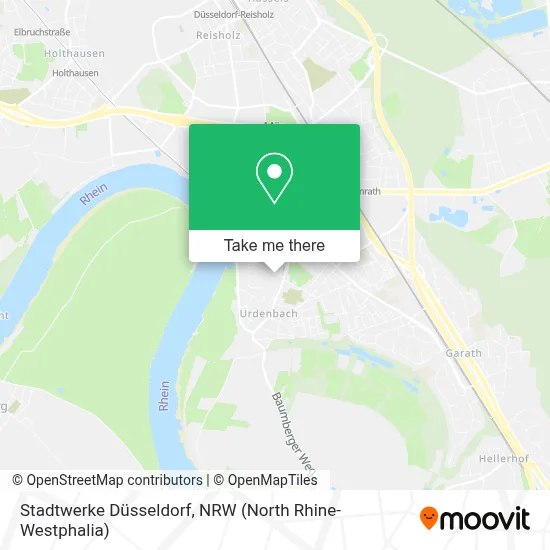 Stadtwerke Düsseldorf map
