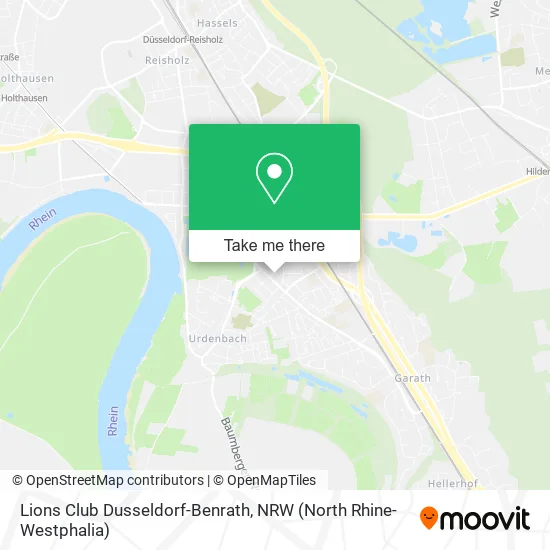 Карта Lions Club Dusseldorf-Benrath