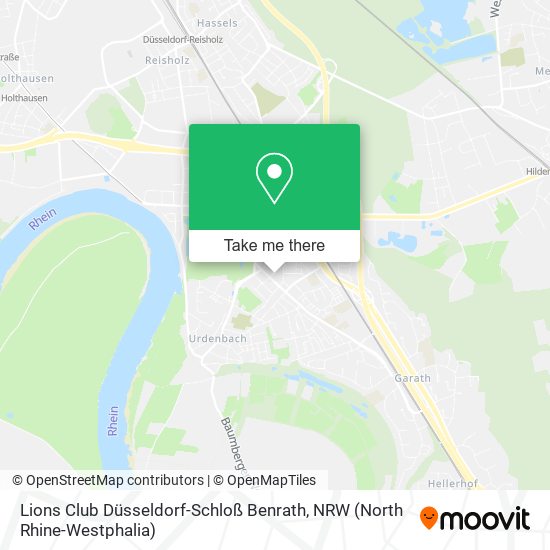 Lions Club Düsseldorf-Schloß Benrath map