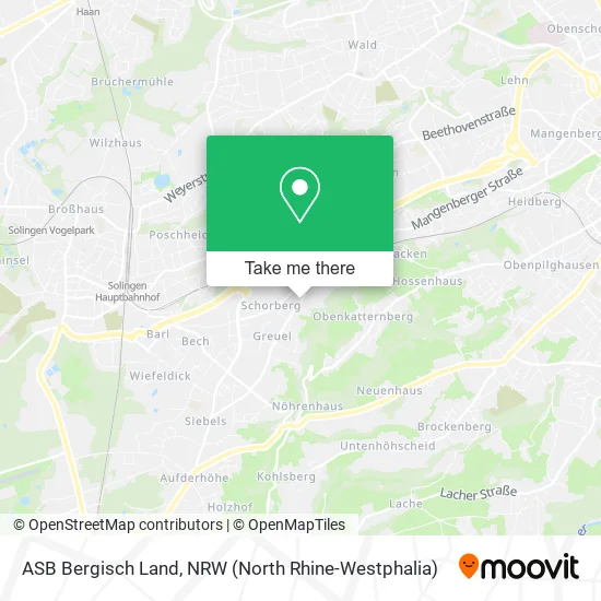 Карта ASB Bergisch Land