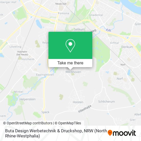 Buta Design Werbetechnik & Druckshop map