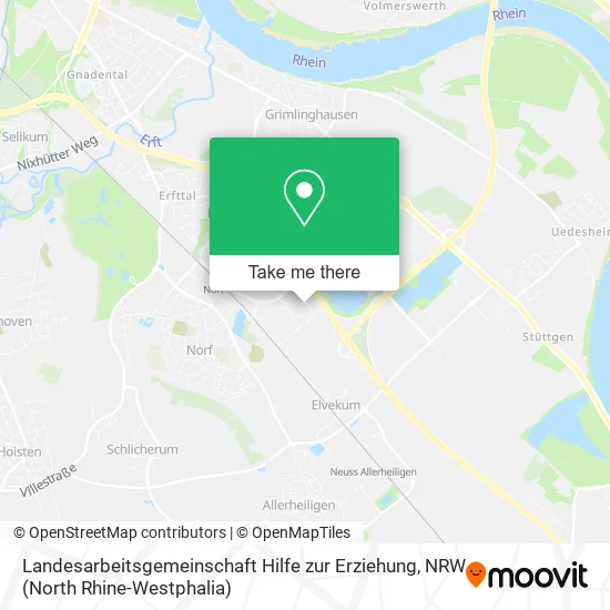 Карта Landesarbeitsgemeinschaft Hilfe zur Erziehung