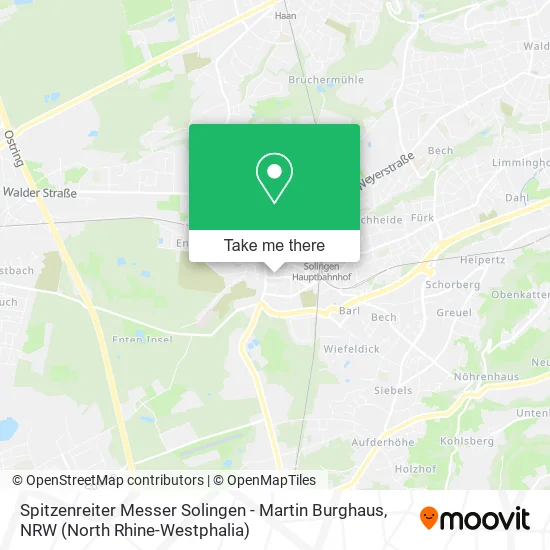 Карта Spitzenreiter Messer Solingen - Martin Burghaus