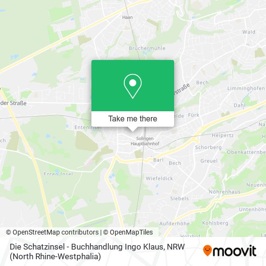 Die Schatzinsel - Buchhandlung Ingo Klaus map