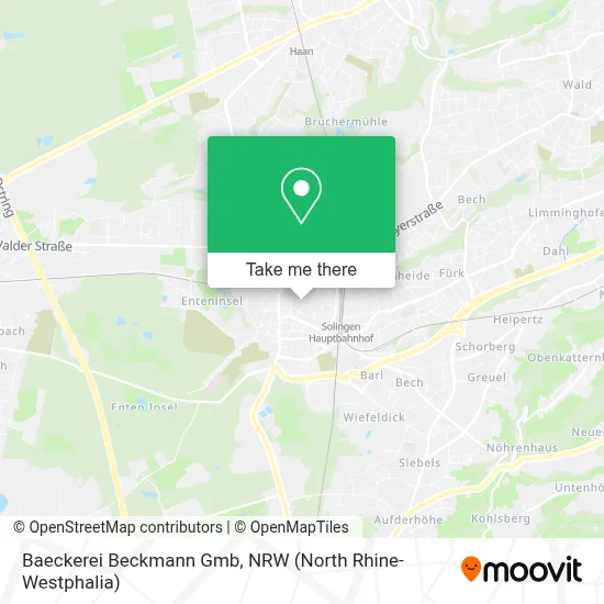 Baeckerei Beckmann Gmb map