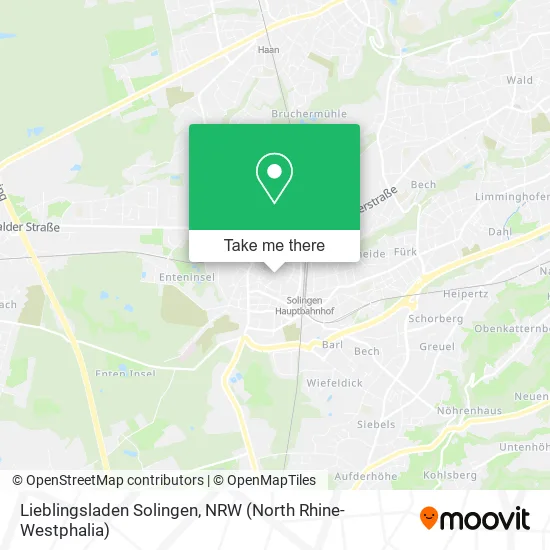 Карта Lieblingsladen Solingen