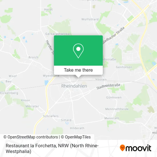 Restaurant la Forchetta map