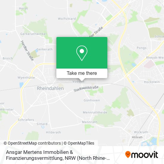 Ansgar Mertens Immobilien & Finanzierungsvermittlung map