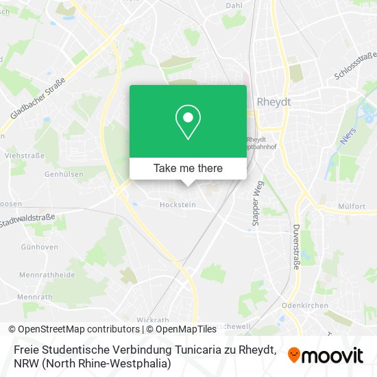 Freie Studentische Verbindung Tunicaria zu Rheydt map