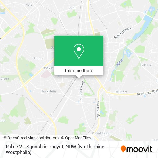 Rsb e.V. - Squash in Rheydt map