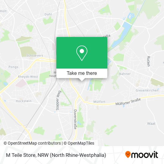 M Teile Store map