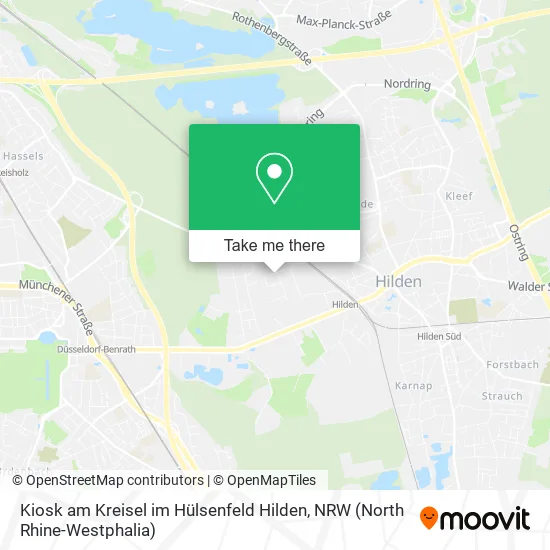 Карта Kiosk am Kreisel im Hülsenfeld Hilden