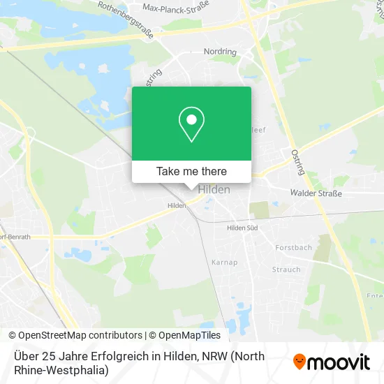 Карта Über 25 Jahre Erfolgreich in Hilden