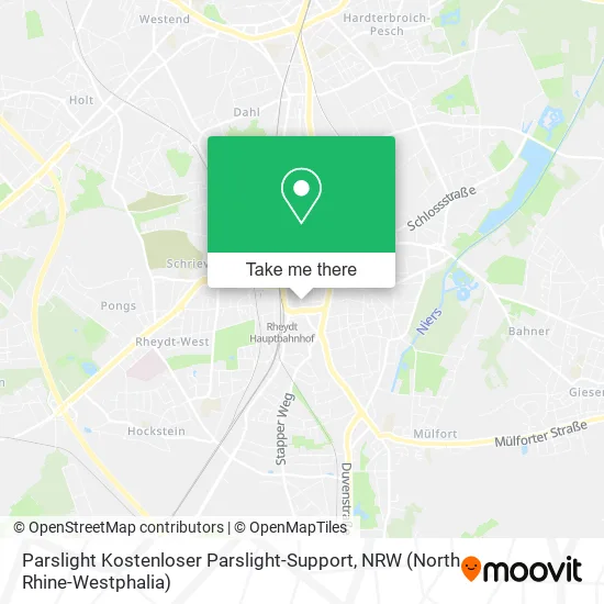 Карта Parslight Kostenloser Parslight-Support