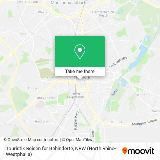 Карта Touristik Reisen für Behinderte