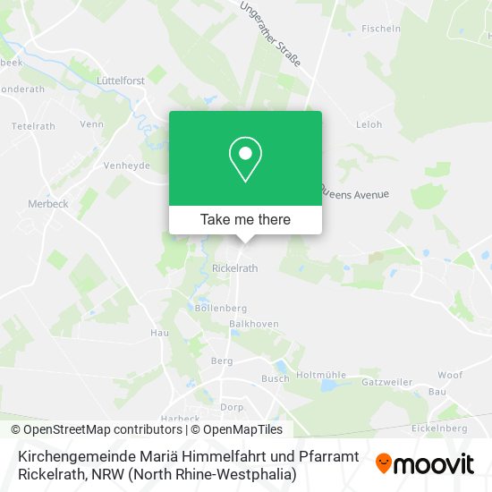 Kirchengemeinde Mariä Himmelfahrt und Pfarramt Rickelrath map