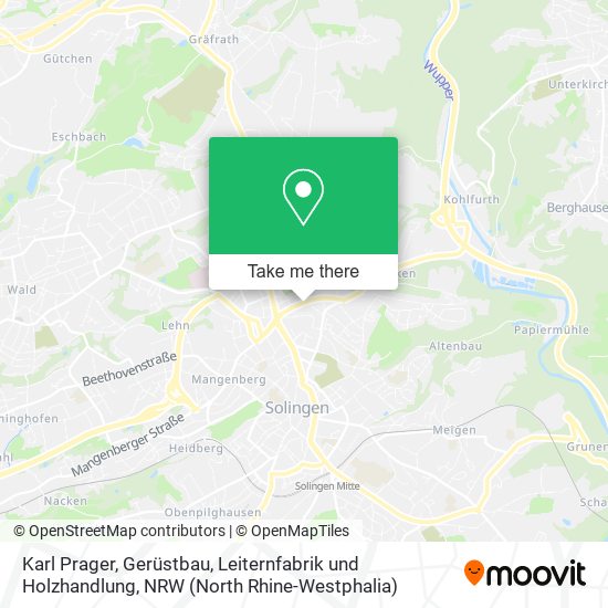 Karl Prager, Gerüstbau, Leiternfabrik und Holzhandlung map