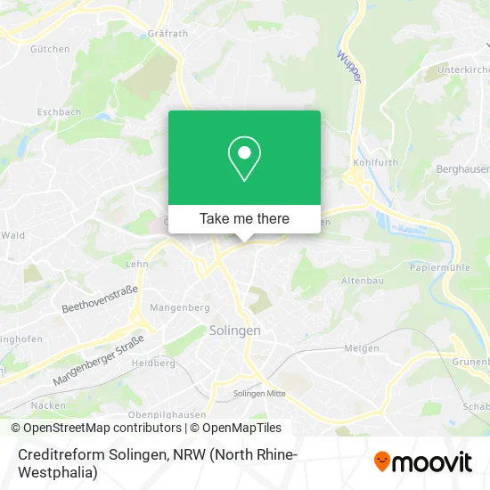 Карта Creditreform Solingen