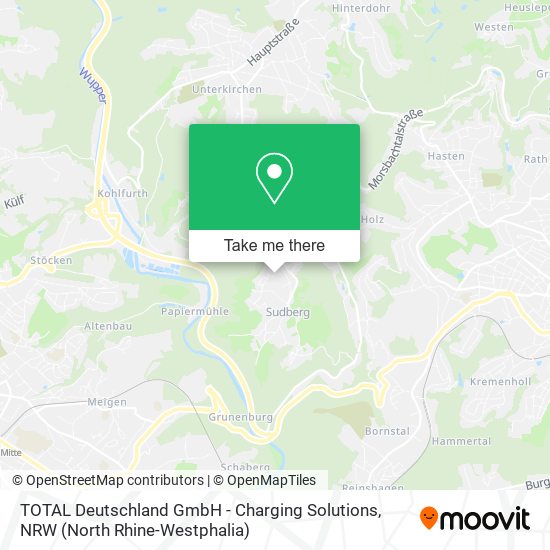 TOTAL Deutschland GmbH - Charging Solutions map