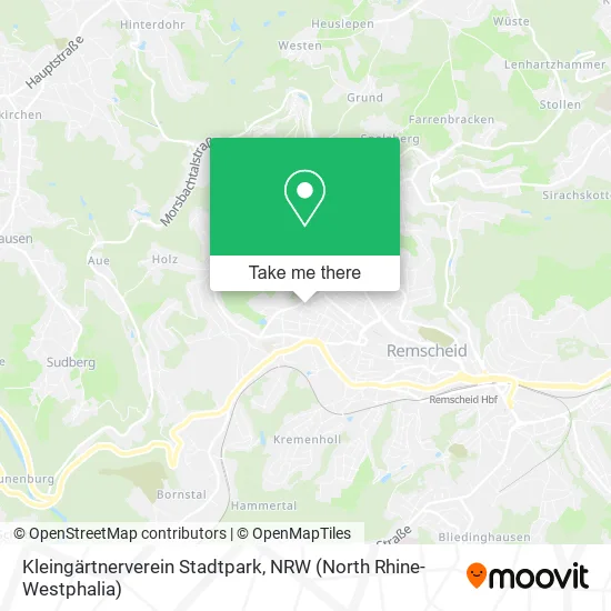 Карта Kleingärtnerverein Stadtpark